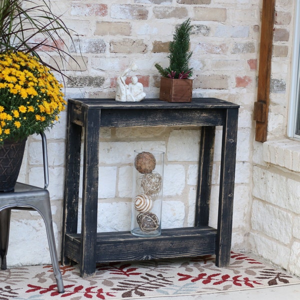 Small Black Entry Console