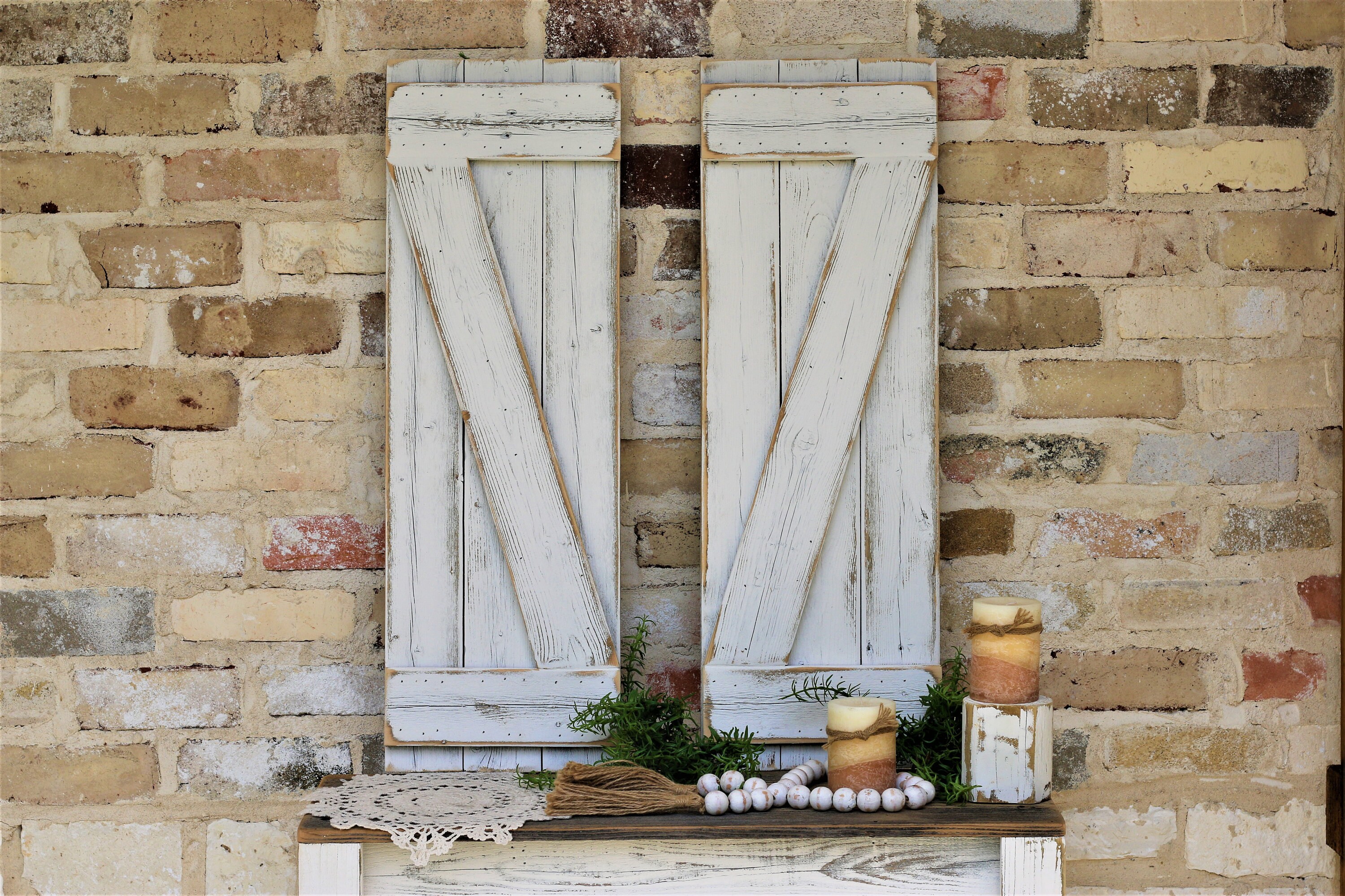 Barn-wood Style Shutters - Etsy