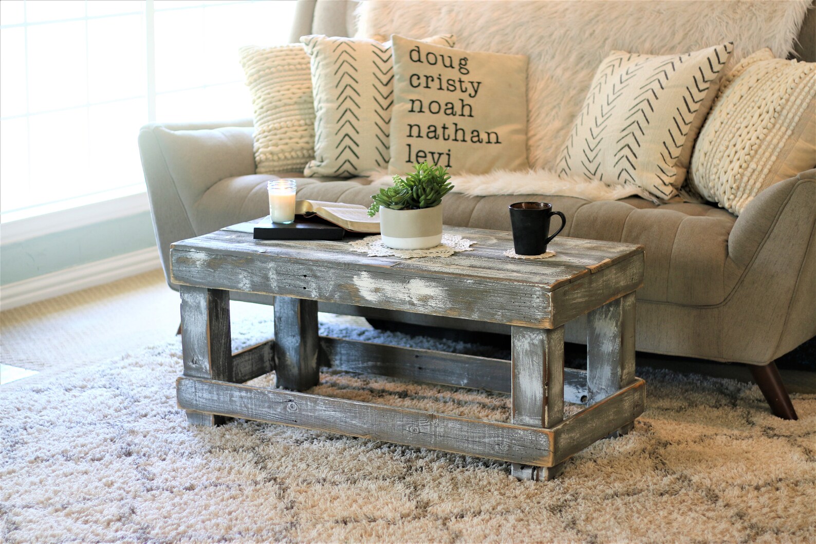 Original Coffee Table No Shelf Etsy