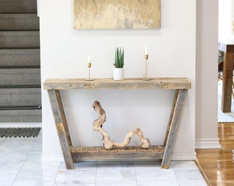 46" Inverted A-Frame Console Table