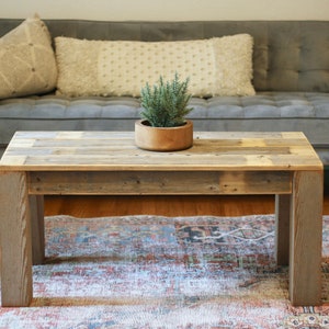 Reclaimed Open Leg Coffee Table or Bench