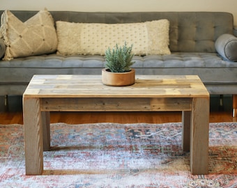 Reclaimed Open Leg Coffee Table or Bench