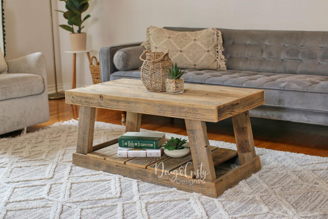 Natural A-frame Wrap Around Coffee Table - Etsy