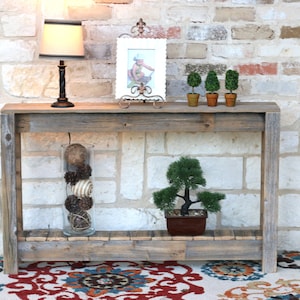 Rustic Entry Console 46L x 8W x 28H
