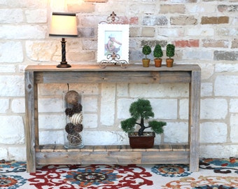 Rustic Entry Console 46L x 8W x 28H