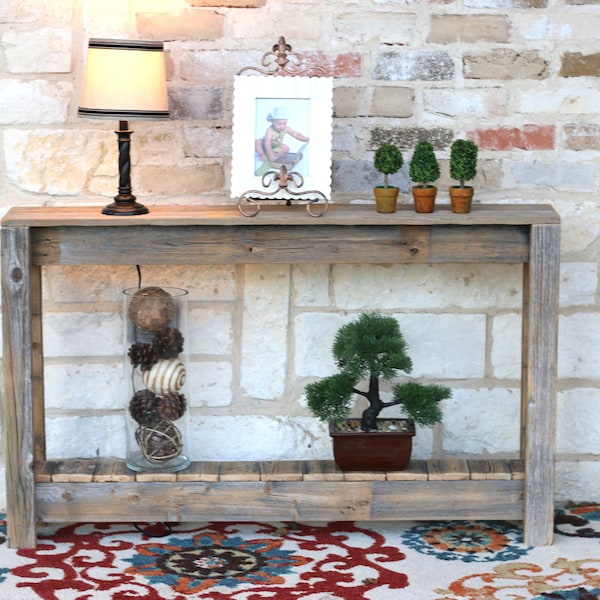 Rustic Entry Console 46L x 8W x 28H