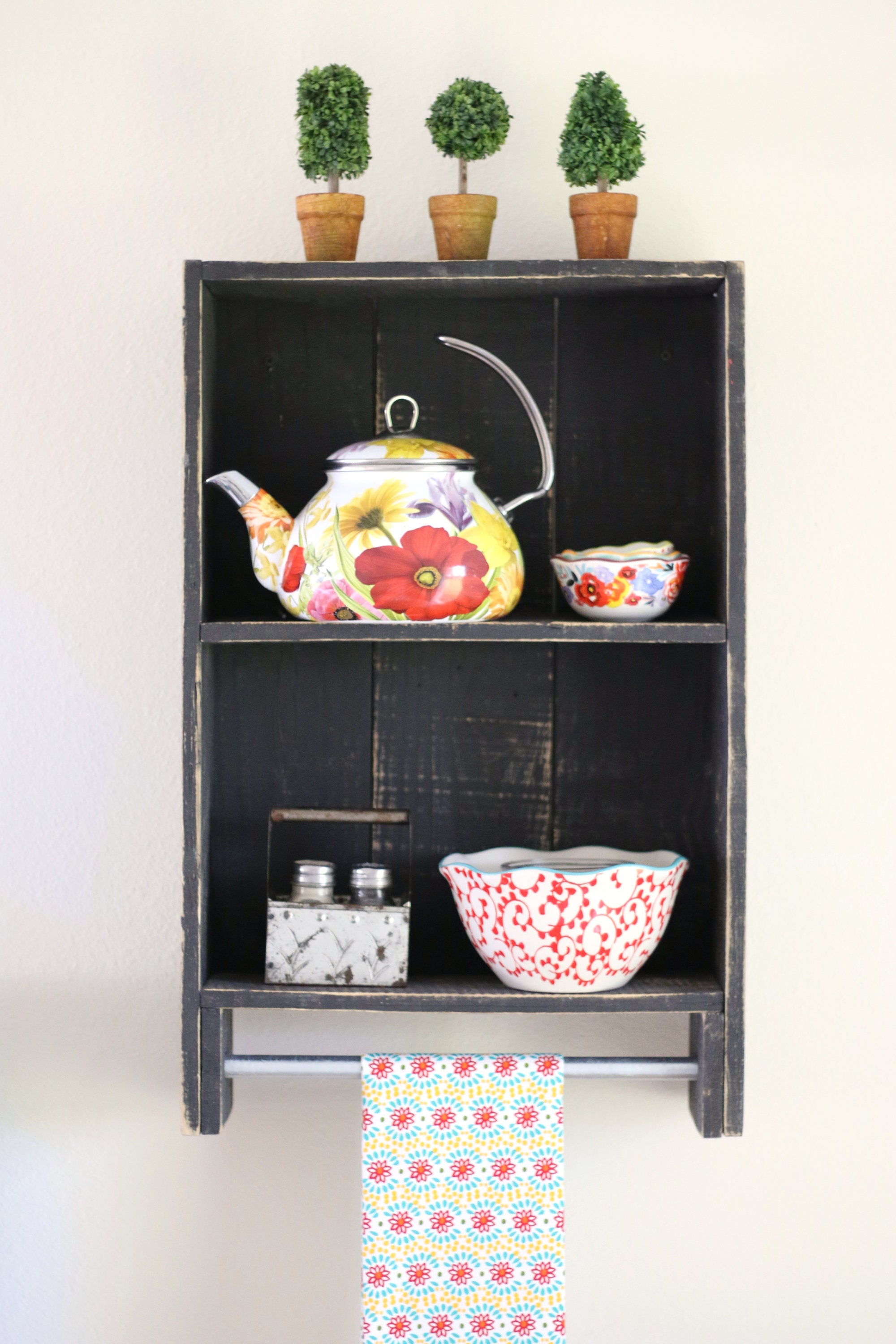 Large Towel Rack Shelfchoose Your Color Etsy