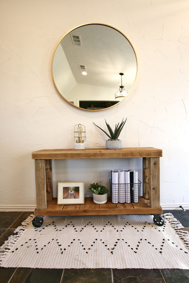 46 Luxe Console Table on Wheels - Etsy