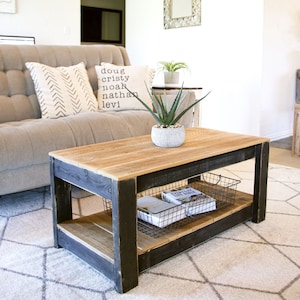 Combo Coffee Table with Shelf image 5