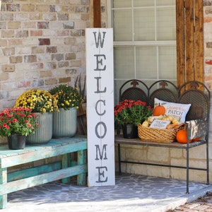 JUMBO Front Porch Welcome Sign image 1