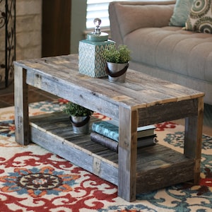 Original Coffee Table with Shelf Natural