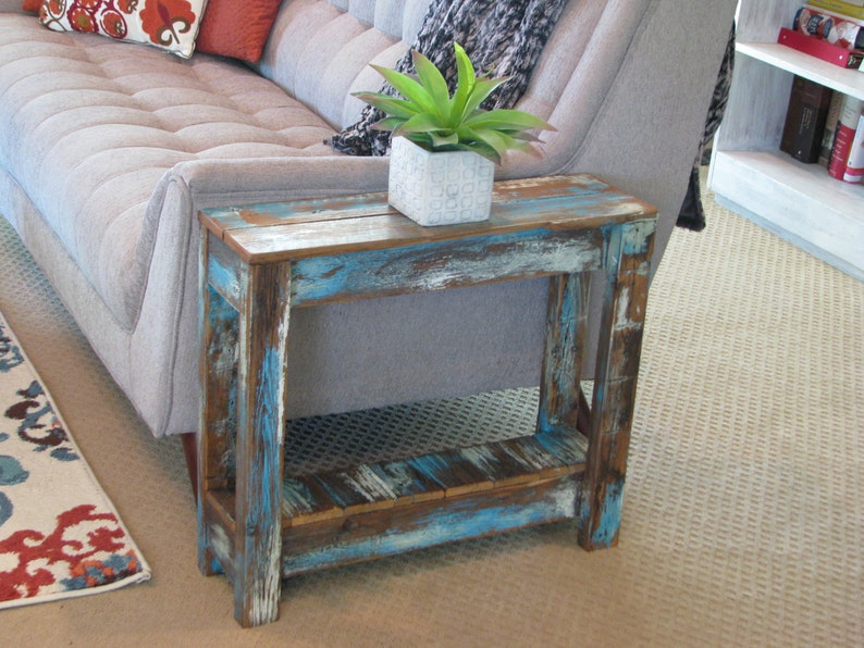 Heavily Distressed Side Table image 1