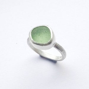 Small Sea Glass Rings, silver rings, glass rings, handmade rings, sea glass jewellery, sea glass rings, rings with stones, mermaid tears,
