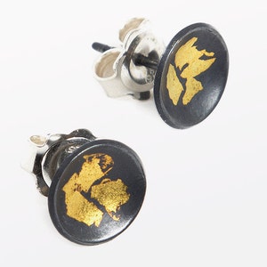 Gold Leaf Studs image 1