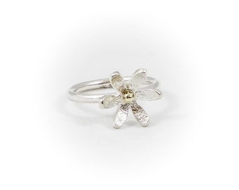 Silver Daisy Ring