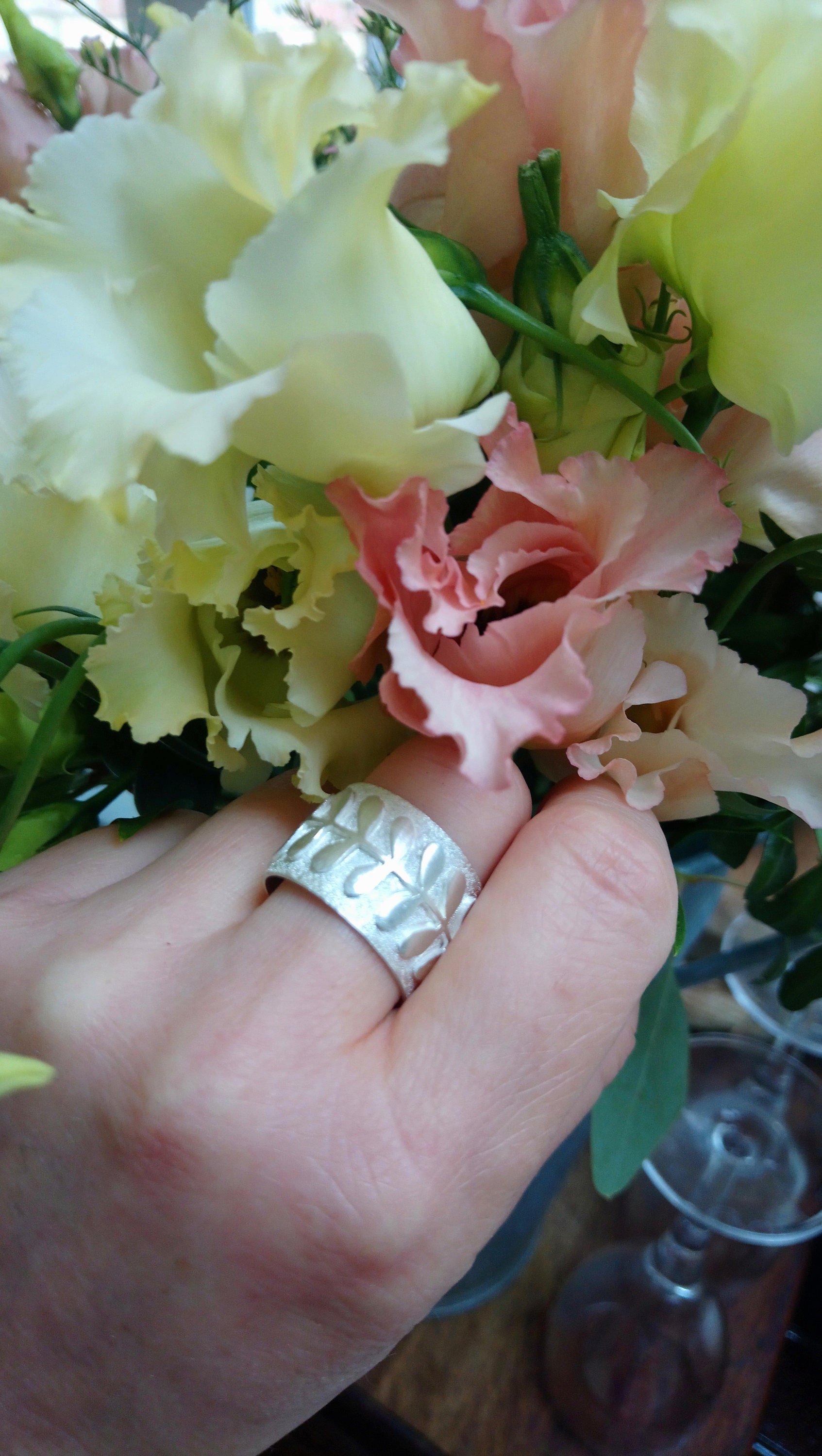 Flower Stem Ring - Etsy UK