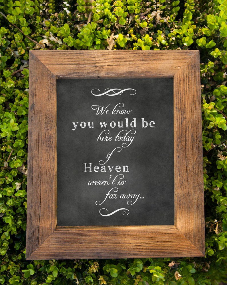 Wedding Chalkboard Printable Sign. DIY Chalkboard. 2 sizes
