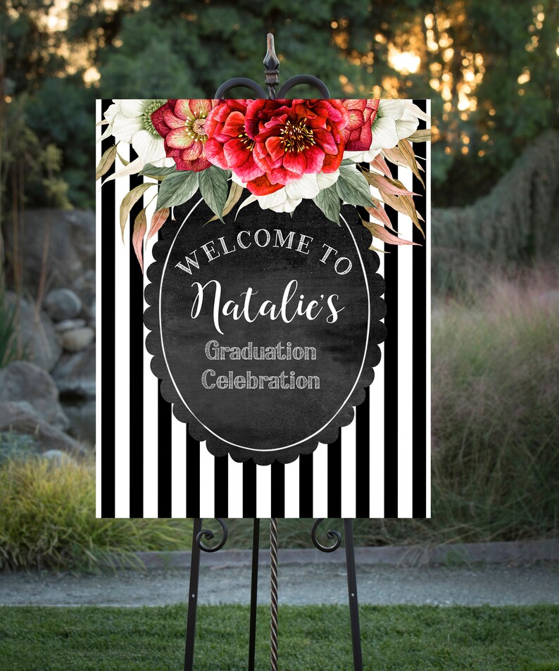 Graduation Party Kate Spade Inspired Printable Sign | Etsy