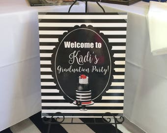 Graduation Party Kate Spade Inspired Printable Sign | Etsy