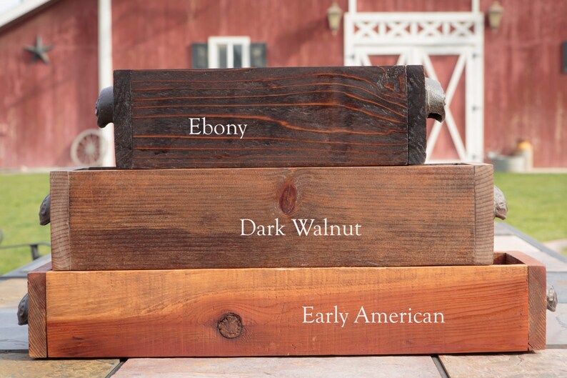Rustic Wood Box Rustic wood centerpiece Reclaimed wood Etsy
