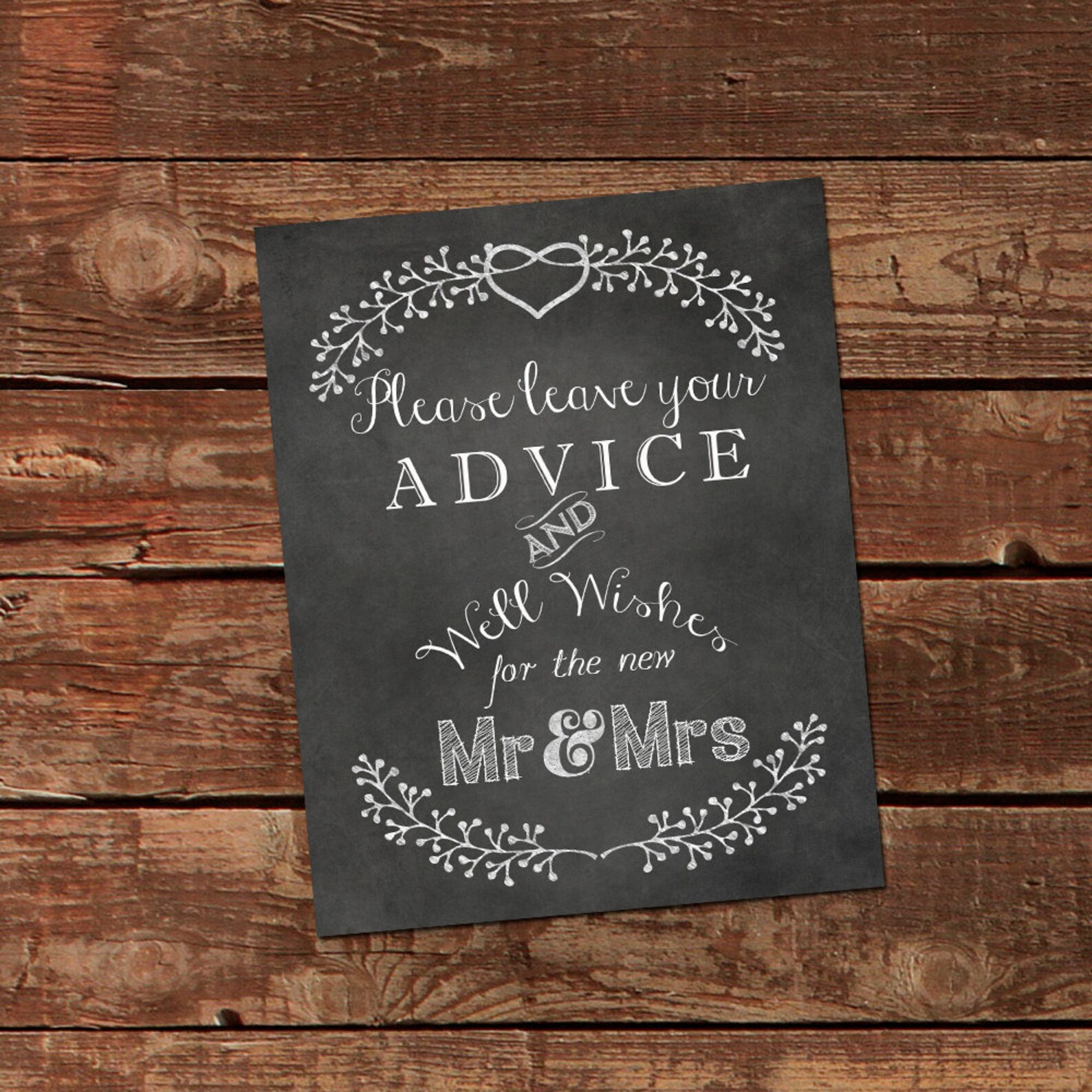 Wedding Decor please Leave Your Advice and Well Wishes - Etsy