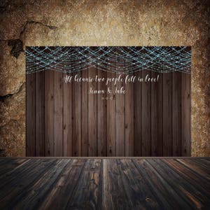 Rustic Wedding, Photo Booth, On SALE, Backdrop, Printable Sign, Photo Booth, Bridal Shower Photo Booth, All Because Two People Fell in Love