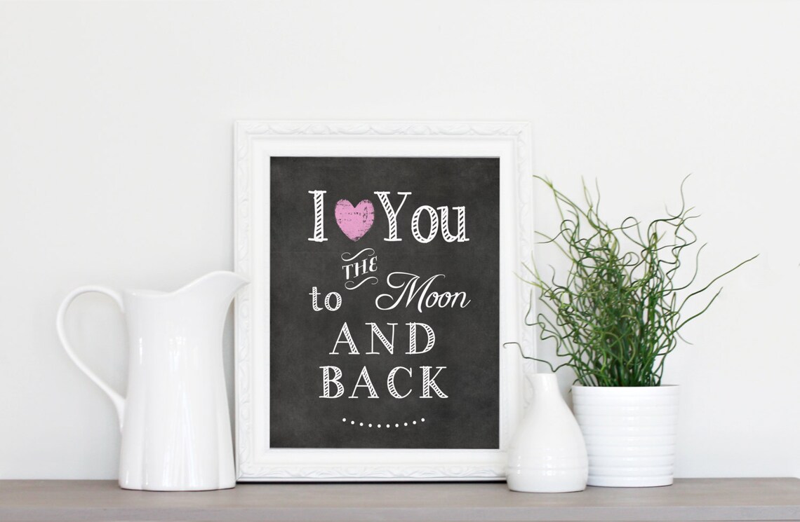 Chalkboard Printable Artwork Nursery Quote INSTANT Download Etsy
