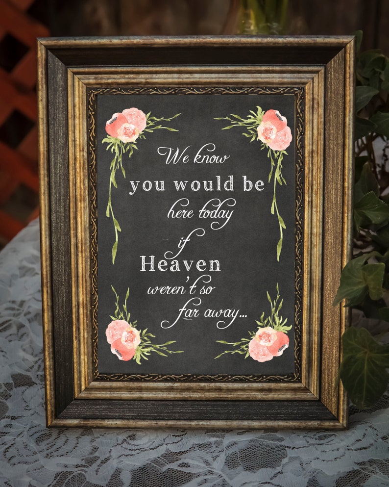 Wedding Chalkboard Printable Sign. DIY Chalkboard. Wedding