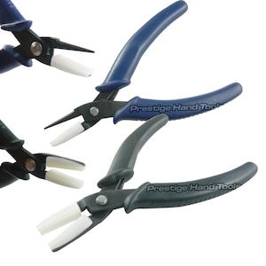 Economy Nylon Jaw Flat &  Round Nose Flat pliers Jewellery Making tools 2 Pcs