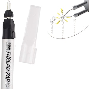 Beadsmith Thread Zap II, palnik do nici z instrukcją, narzędzie do tworzenia biżuterii, narzędzie do prac artystycznych i rzemieślniczych, narzędzie hobbystyczne