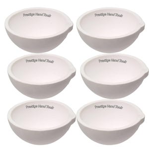 6 x ceramic melting bowls crucible melting dishes casting refining gold silver prestige 100g