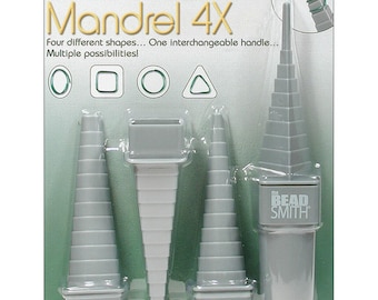 Beadsmith multi mandrel 4x  mix set wire wrapping ,forming, bending, shaping jewelley making tool, art & craft tool