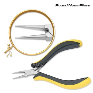 Prestige Round Nose pliers Slimline Jewellery making Beading Ergonomic 5&quot; # 04315