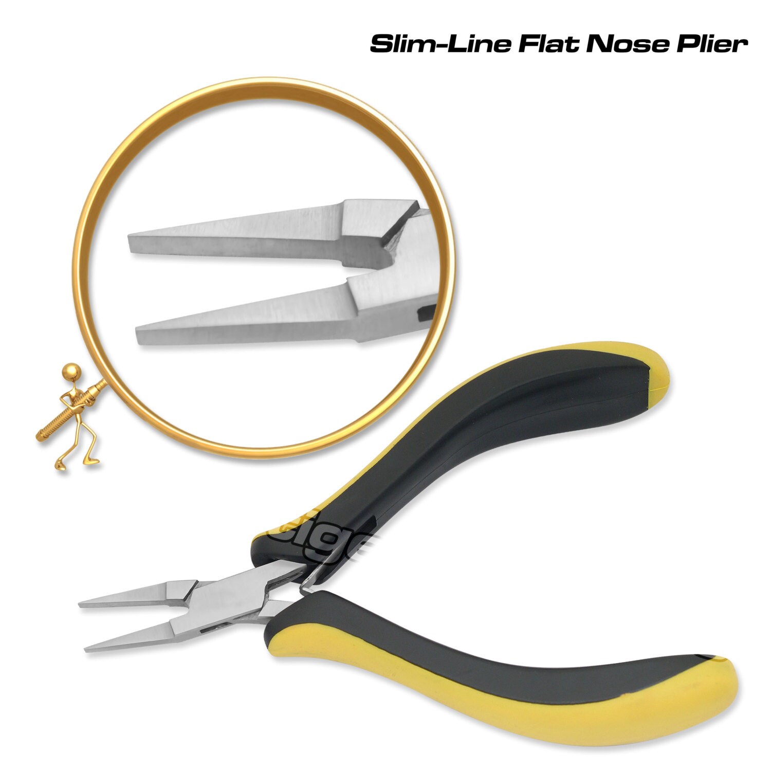 Small MINI Precision Craft Jewellery Bent Flat Nose Side Round End cut  Pliers UK