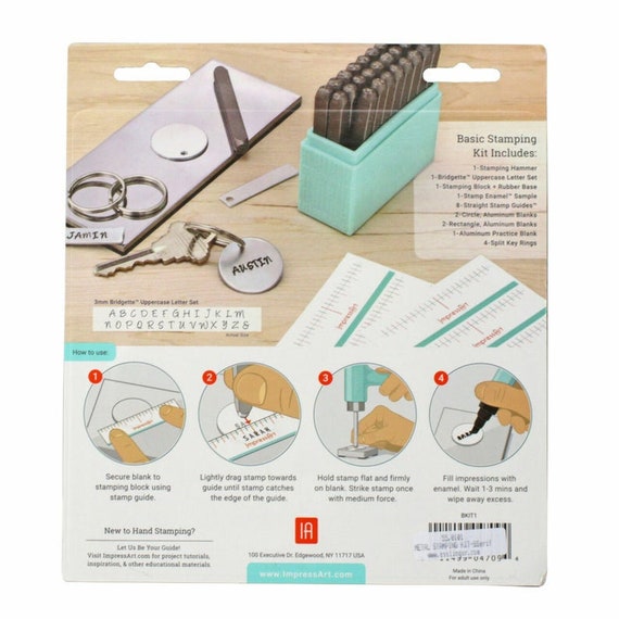ImpressArt - Ring Making Kit for Metal Stamping Rings, Jewelry Making,  Gifts and DIY Projects (Ring Stamping Kit, Kit Only)