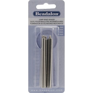 Fabrication de bagues Beadalon rondes 4, 6, 7, 8 mm, outil d'art et d'artisanat, outil de fabrication de bijoux, outil de bricolage