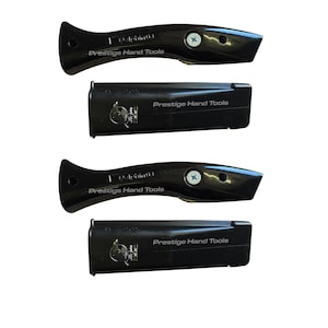 Set Of 2 X Black Delphin HANDLE Dolphin Carpet Fitter Professional Tool with Holster