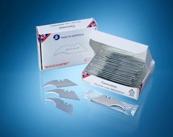 200 x concave carpet cutting tools made in sheffield england
