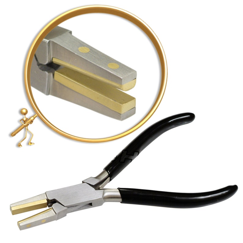 Forming Half Round & Flat Nose Pliers With Brass Jaw Inserts Etsy