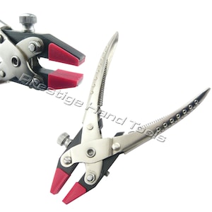 Parallel flat nose pliers with adjustable Double Nylon Jaws Prestige 6.5&quot;#085-8