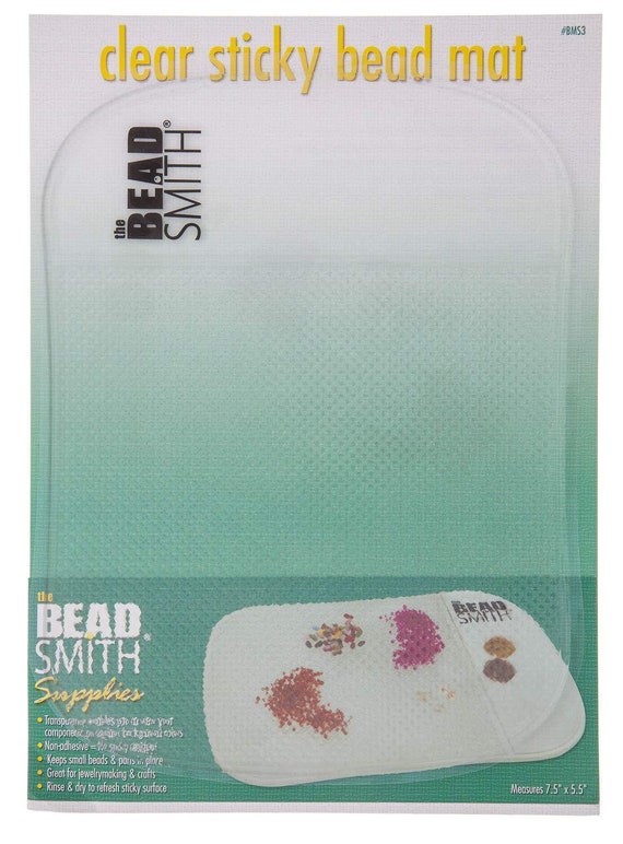 Beadsmith Clear Sticky Bead Mat 7.5x 5.5 Beading Etsy
