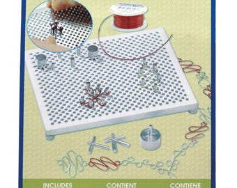 Beadalon artistic wire deluxe jig kit ,thing-a-ma jig with instructions,hobby craf tools