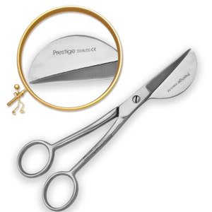 Prestige Duckbill Applique Scissors Embroidery Dressmaking curved Handles Steel 6&quot; #00618