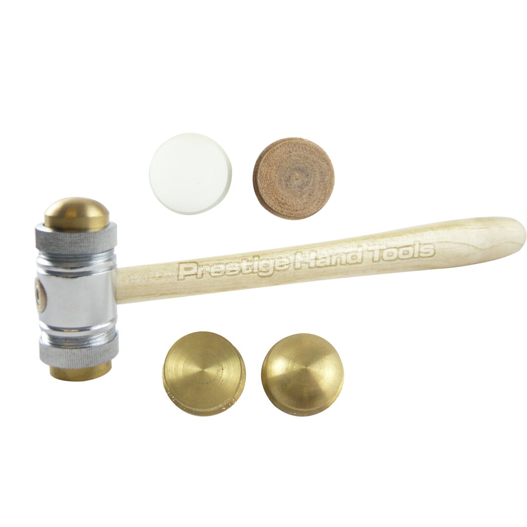 Jewellers 4 in 1 Hammer Nylon Fibre & Brass Mallet Jewellery Making