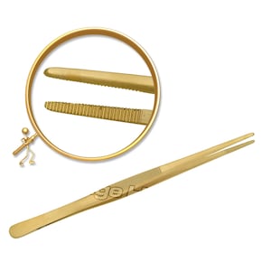 Prestige Brass tweezers for Acid pickling solution jewellery Making tools 8&quot;