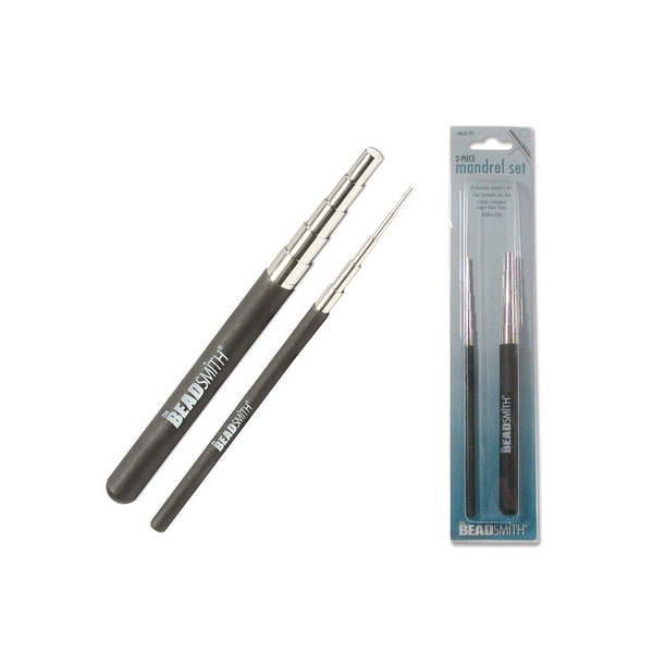 BeadSmith 5 Step Mandrel 2-Piece Set - Make Loops, Circles, Coils, Jewellery making Tool , Craft Wire Tool, Wire Work, Hobby Craft