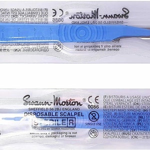 Swann Morton Dermaplaning Surgical Blades Disposable Scalpels N0.14 Blades Sterile Pack Of 10 Made In Sheffield image 2