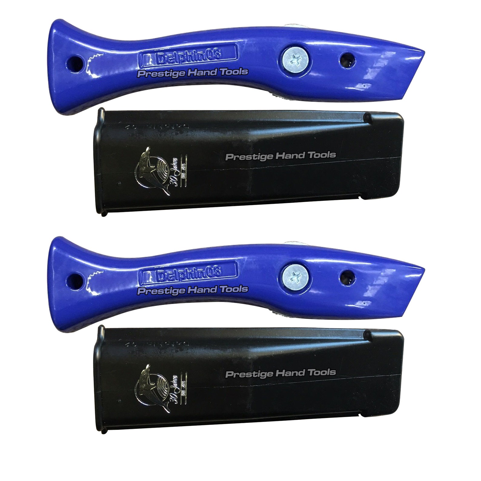 A Set of 2 X Blue Delphin Dolphin Knives Carpet Fitter Etsy