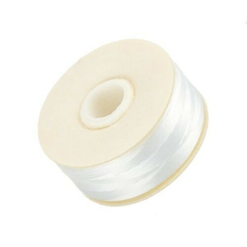 BEADALON Nylon Thread 3 Pack White 58.5 m/64 yd Each BEADALON Nylon Thread 3 Pack White 58.5 m/64 yd Each