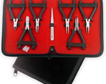 Mini jewellery pliers set with nylon jaw – blue craft kit